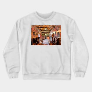 Archangel Michael church - Pedoulas, Cyprus Crewneck Sweatshirt